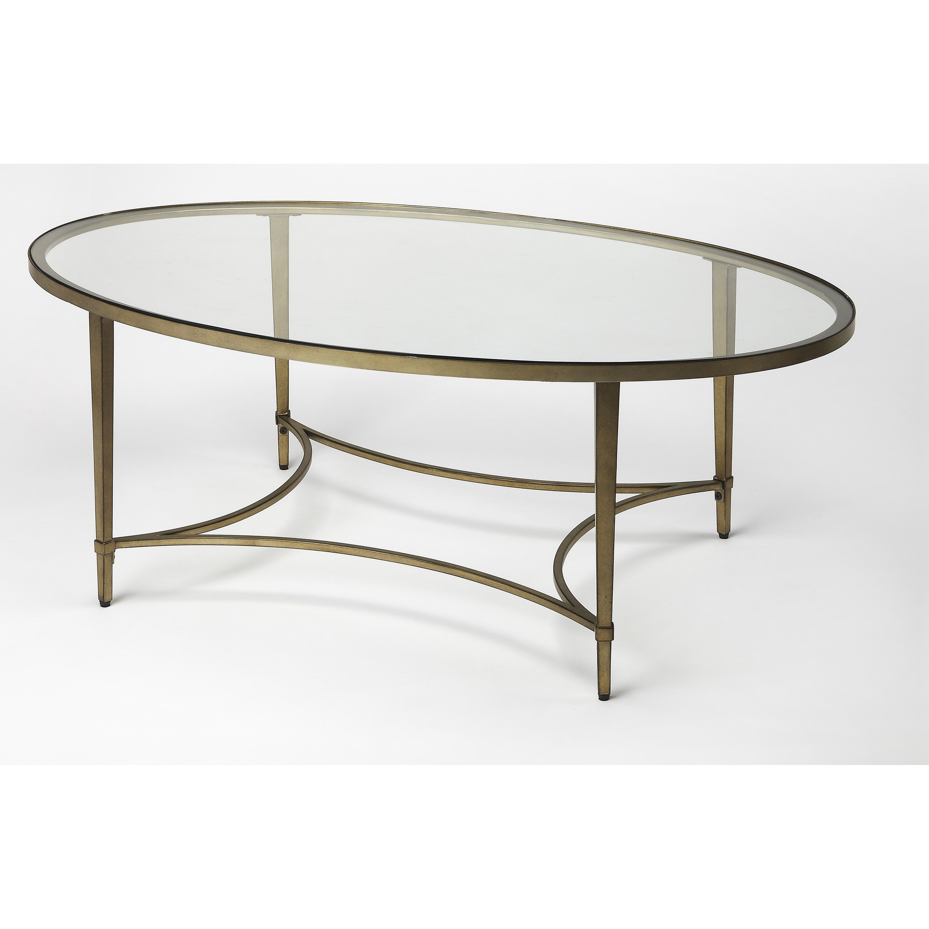 Butler Specialty Company Butler Loft Monica Gold Oval Cocktail Table